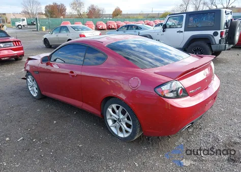 2008 Hyundai Tiburon Gt/Gt Limited/Se z USA, uszkodzony, nr VIN KMHHN66F68U282602